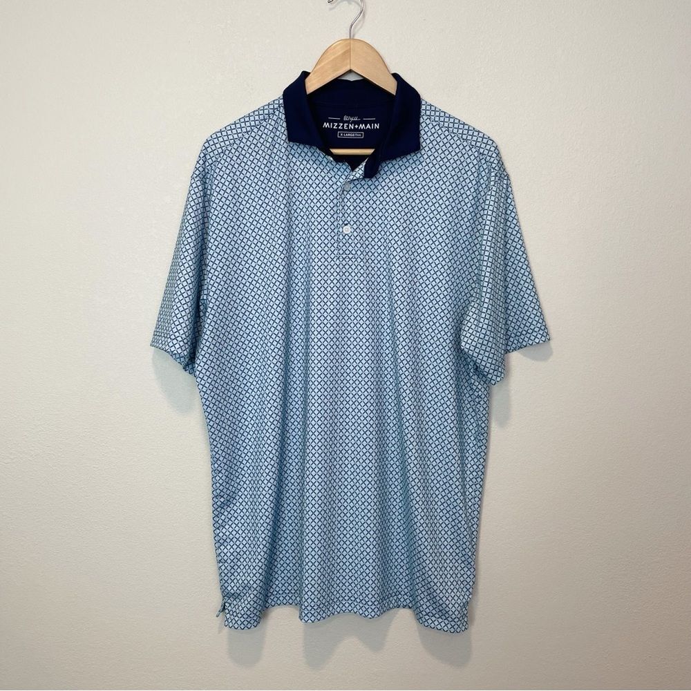 Mizzen+Main Phil Mickelson Golf Polo - Coast To Coast Geo Print Size XL